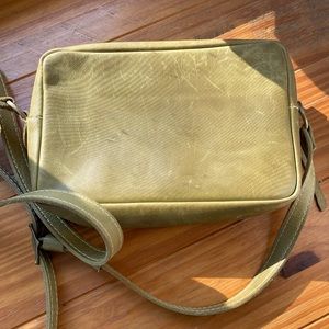 Portland Leather Goods Crossbody **Unicorn Color** Anjou Pear Toaster bag